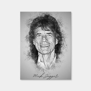 AUTO-MOCKUP WHITE | Mick Jagger | 1 Piece | Gallery Wrap Canvas | group=3x4