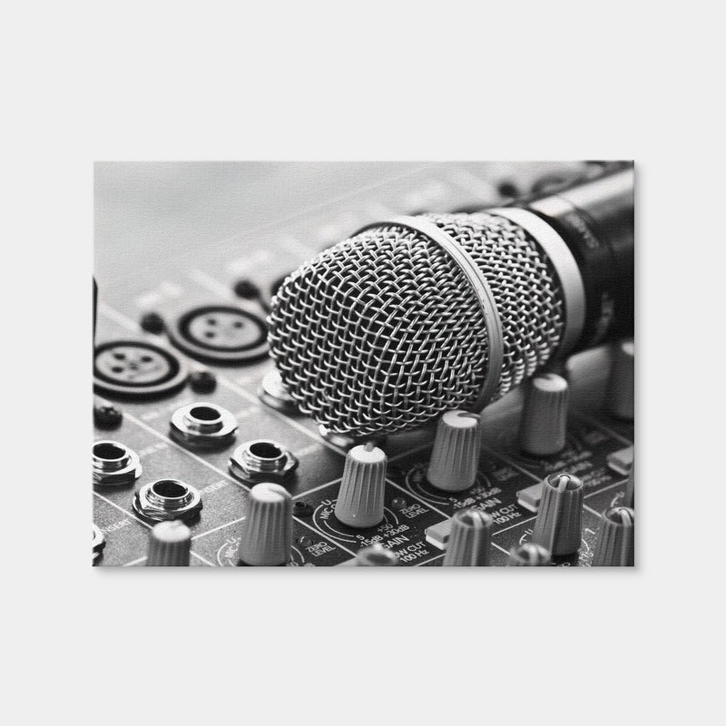 AUTO-MOCKUP WHITE | Microphone Mixer | 1 Piece | Gallery Wrap Canvas | group=4x3