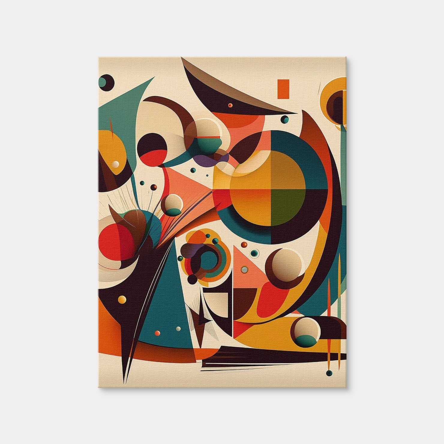 AUTO-MOCKUP WHITE | Mid Century Abstract S1 | 1 Piece | Gallery Wrap Canvas | group=3x4