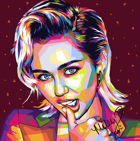 Miley Portrait Wall Art