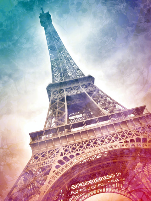 Modern Art Eiffel Tower Wall Art