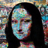 Mona Lisa Heavy Graffiti Wall Art
