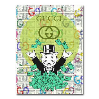 AUTO-MOCKUP WHITE | Monopoly Money GUCCI | 1 Piece | Gallery Wrap Canvas | group=3x4