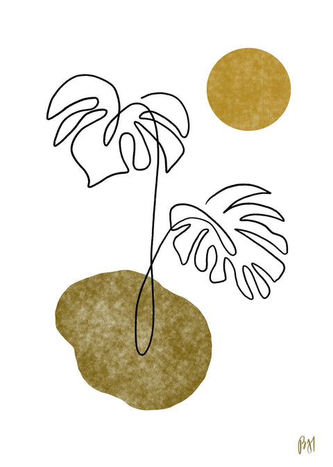 Monstera Leaves Wall Art