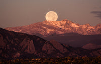 Moon Over Boulder Wall Art
