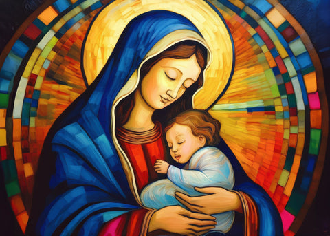 Mother God Mary Wall Art