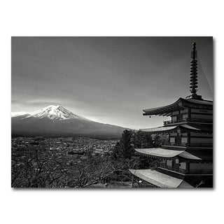 AUTO-MOCKUP WHITE | Mount Fuji Grayscale | 1 Piece | Gallery Wrap Canvas | group=4x3