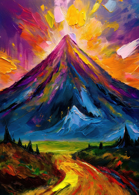Mountain Painting Wall Art