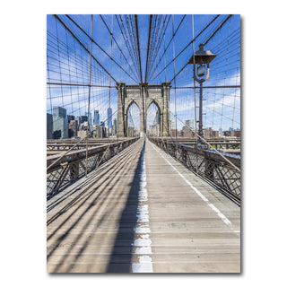 AUTO-MOCKUP WHITE | NEW YORK CITY Brooklyn Bridge | 1 Piece | Gallery Wrap Canvas | group=3x4