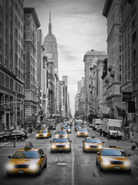 NEW YORK CITY Fifth Avenue Traffic Colorkey Wall Art