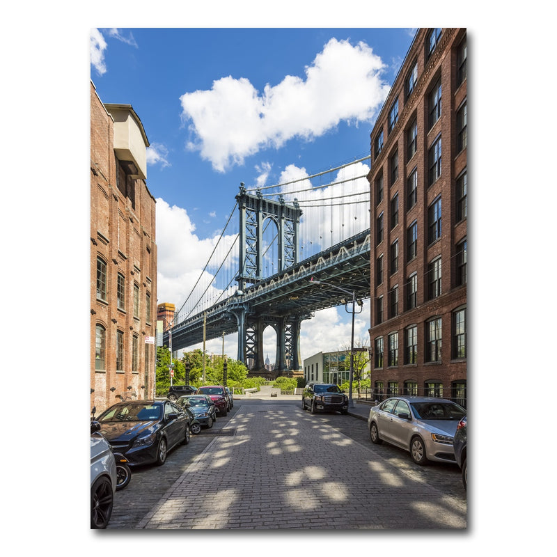 AUTO-MOCKUP WHITE | NEW YORK CITY Manhattan Bridge | 1 Piece | Gallery Wrap Canvas | group=3x4
