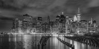 NEW YORK CITY Monochrome Night Impressions Wall Art