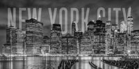 NEW YORK CITY Skyline - Monochrome Wall Art