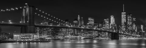 NYC Nightly Impressions - Panoramic Wall Art