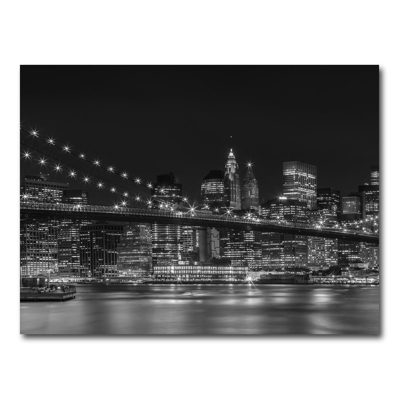 AUTO-MOCKUP WHITE | NYC Nightly Impressions - Panoramic | 1 Piece | Gallery Wrap Canvas | group=4x3