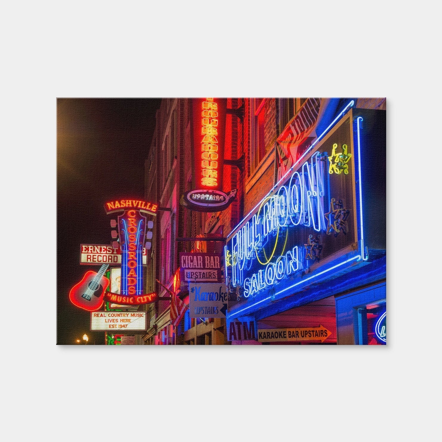 AUTO-MOCKUP WHITE | Nashville Music Row | 1 Piece | Gallery Wrap Canvas | group=4x3
