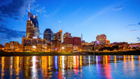 Nashville Skyline Cumberland River Wall Art