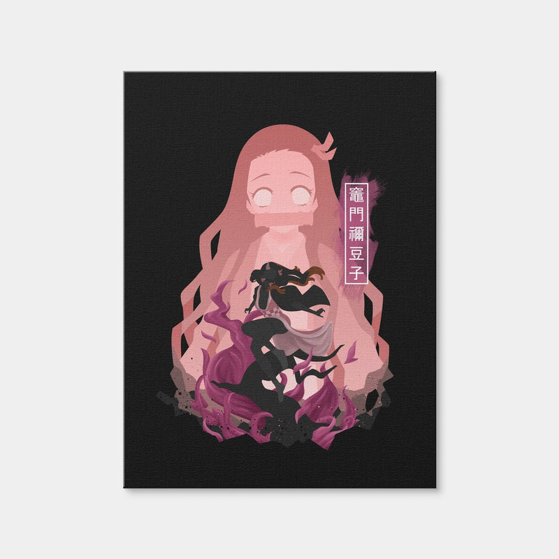 AUTO-MOCKUP WHITE | Nezuko | 1 Piece | Gallery Wrap | group=3x4