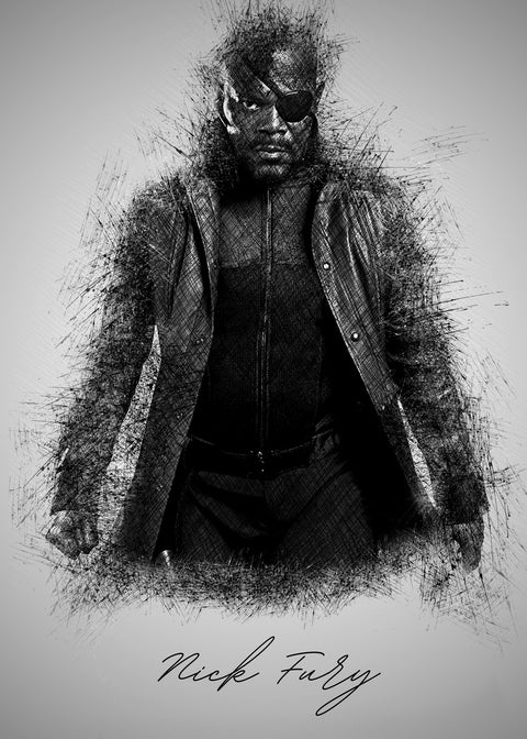 Nick Fury Wall Art