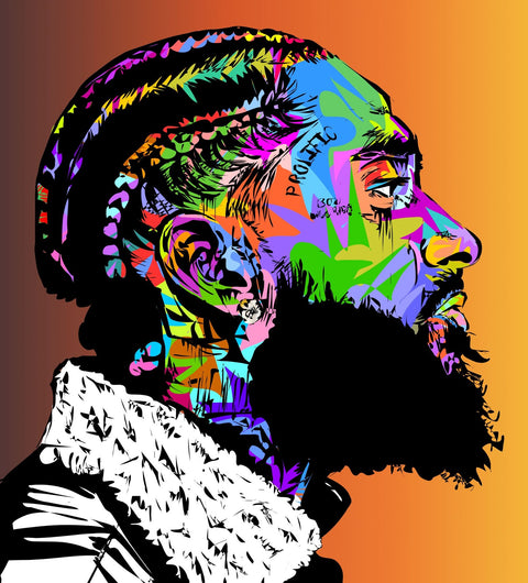 Nipsey Hustle Rip Wall Art