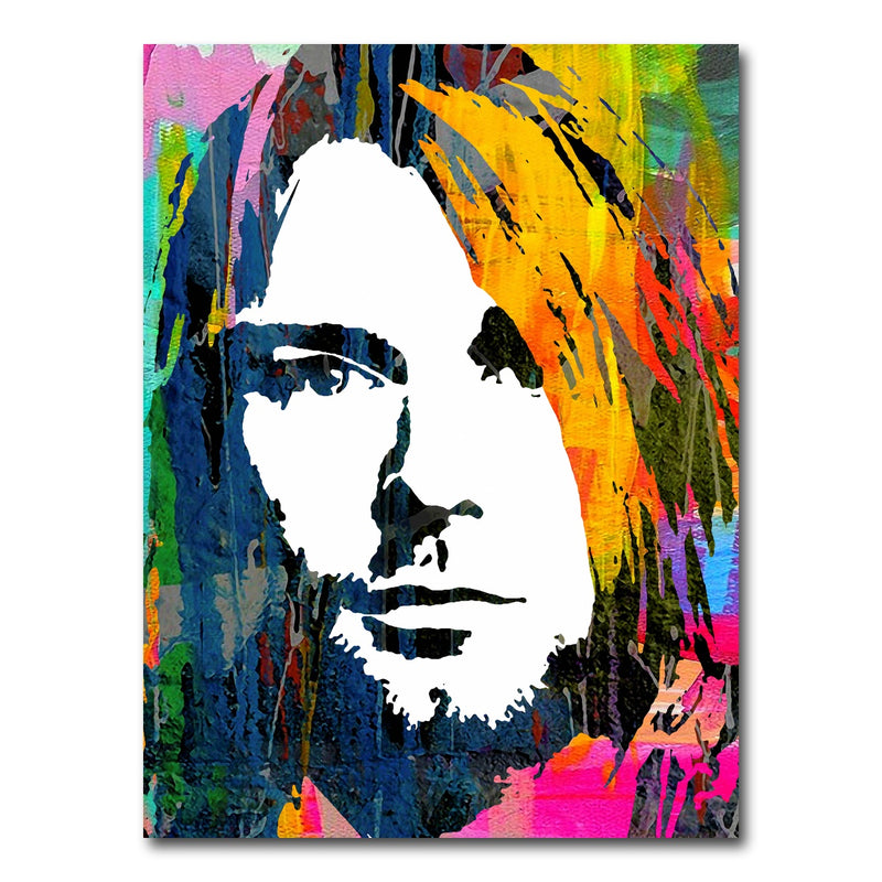 AUTO-MOCKUP WHITE | Nirvana Cobain | 1 Piece | Gallery Wrap Canvas | group=3x4