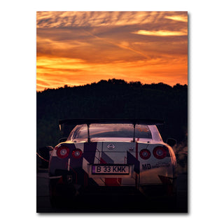 AUTO-MOCKUP WHITE | Nissan GTR Racing Sunset | 1 Piece | Gallery Wrap Canvas | group=3x4