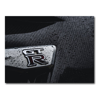 AUTO-MOCKUP WHITE | Nissan GTR Rain Drops | 1 Piece | Gallery Wrap Canvas | group=4x3