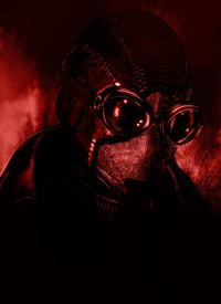Noir In Red Wall Art