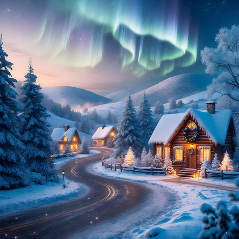 Northern Lights Painting Wall Art