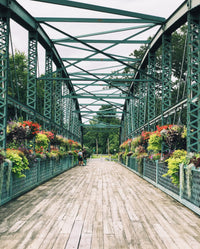 Old Drake Hill Flower Bridge Wall Art