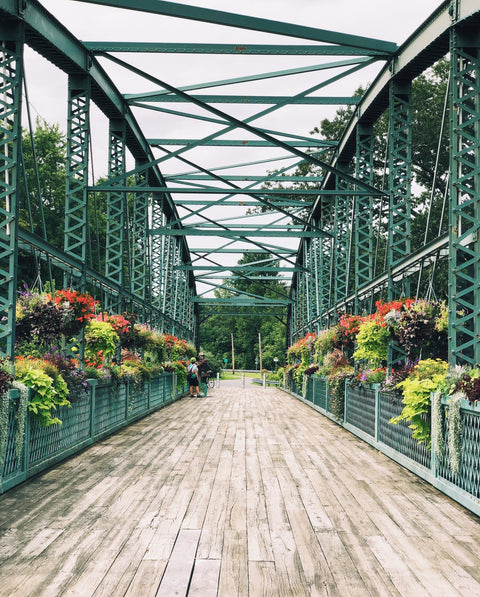 Old Drake Hill Flower Bridge Wall Art