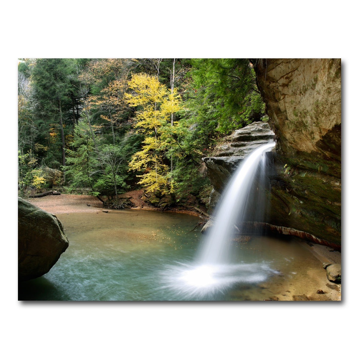 AUTO-MOCKUP WHITE | Old Man's Cave Lower Falls | 1 Piece | Gallery Wrap Canvas | group=4x3