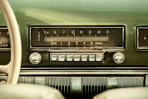 Old car radio Wall Art