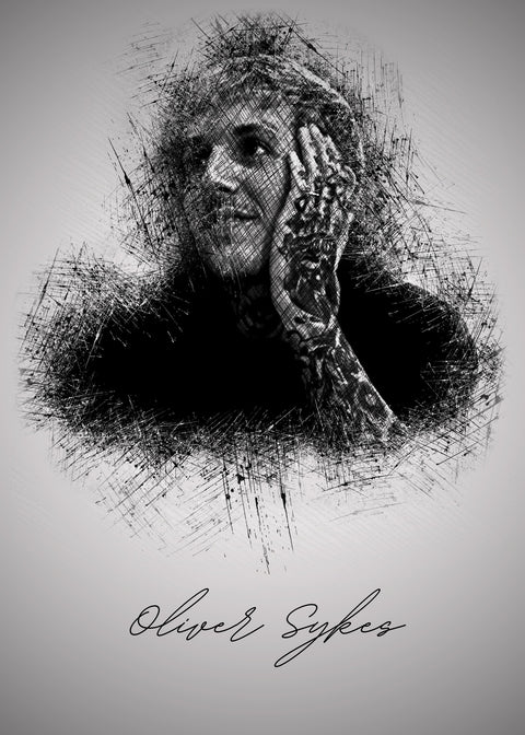 Oliver Sykes Hand Wall Art