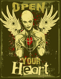 Open your heart Wall Art