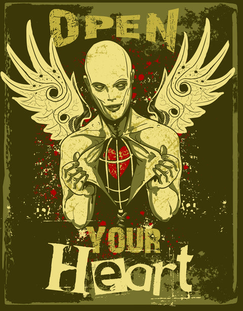 Open your heart Wall Art