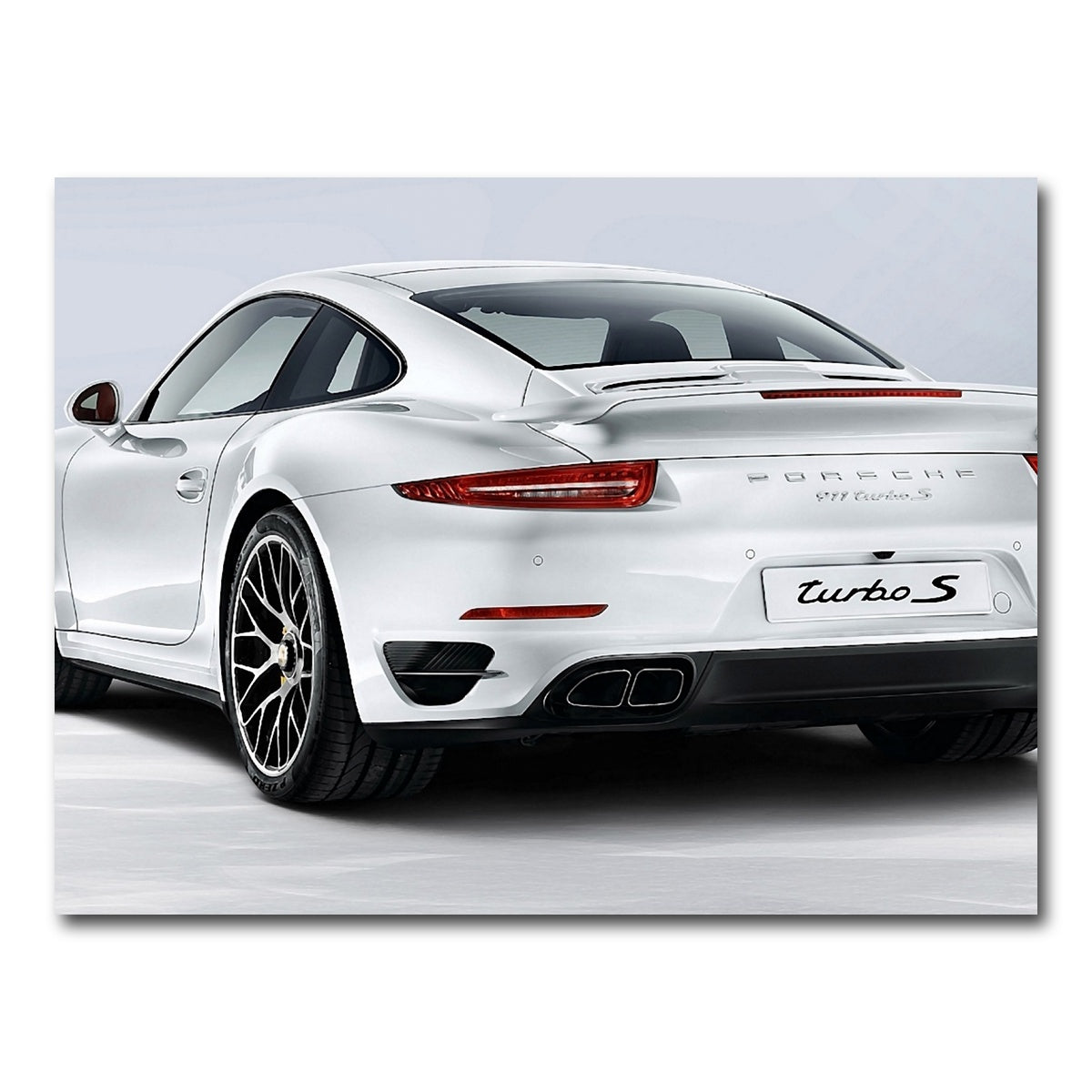 AUTO-MOCKUP WHITE | PORSCHE 911 Turbo S | 1 Piece | Gallery Wrap Canvas | group=4x3