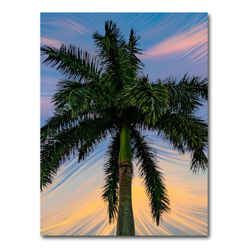 AUTO-MOCKUP WHITE | Painted Palm Tree | 1 Piece | Gallery Wrap Canvas | group=3x4
