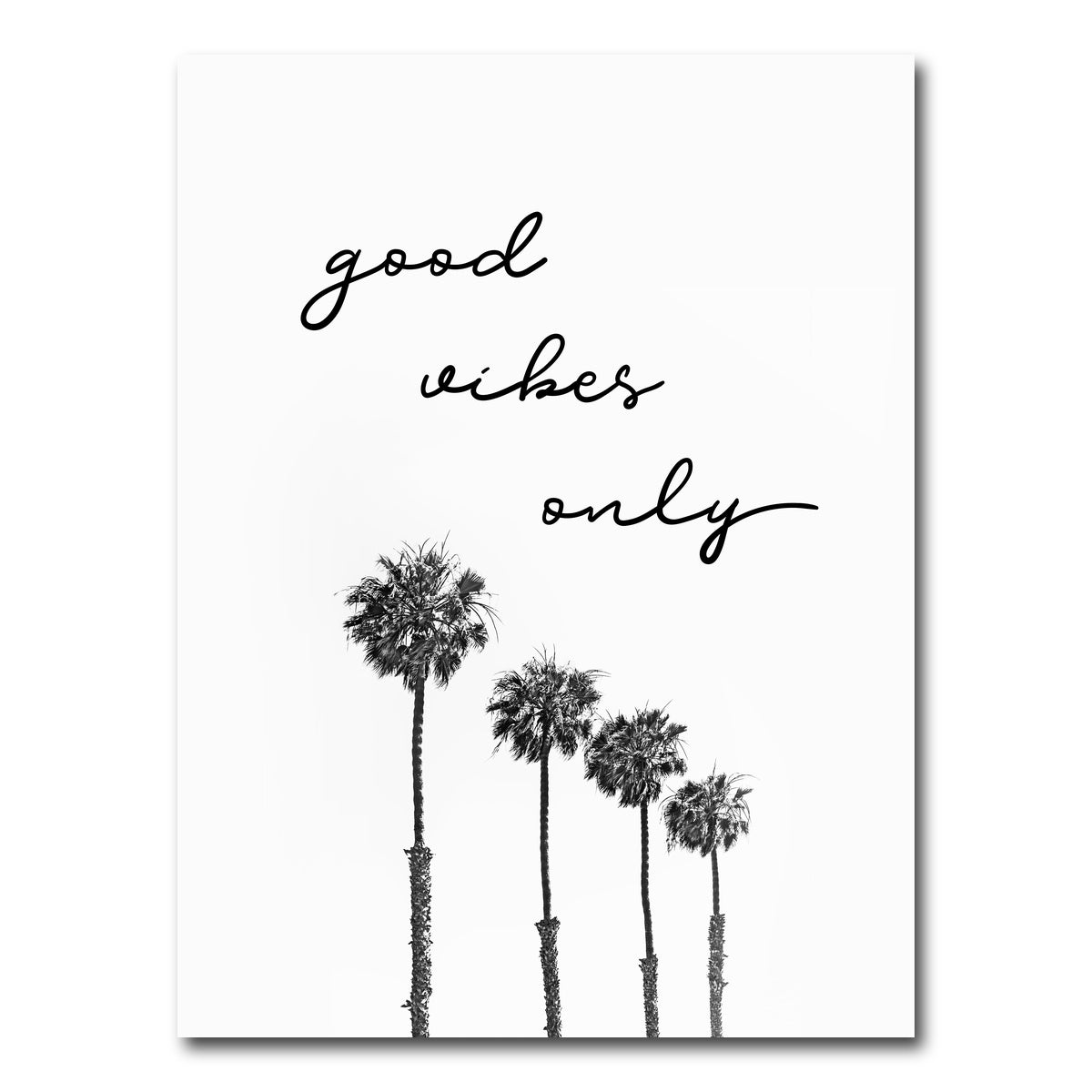 AUTO-MOCKUP WHITE | Palm trees - good vibes only | 1 Piece | Gallery Wrap Canvas | group=3x4