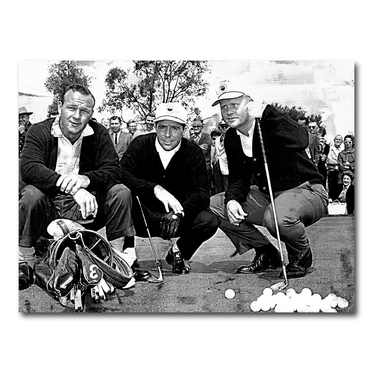 AUTO-MOCKUP WHITE | Palmer & Player & Nicklaus Grayscale | 1 Piece | Gallery Wrap Canvas | group=4x3