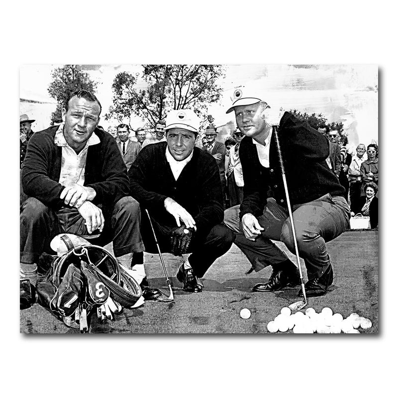 AUTO-MOCKUP WHITE | Palmer & Player & Nicklaus Grayscale | 1 Piece | Gallery Wrap Canvas | group=4x3