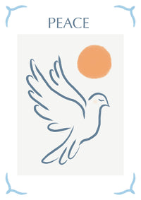 Peace Blue Wall Art