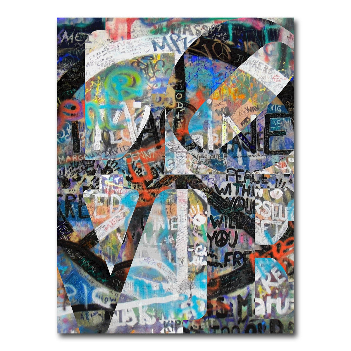 AUTO-MOCKUP WHITE | Peace Love | 1 Piece | Gallery Wrap Canvas | group=3x4