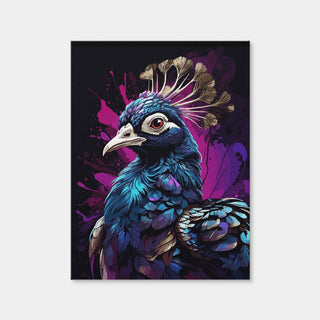 AUTO-MOCKUP WHITE | Peacock Animal Colorful | 1 Piece | Gallery Wrap Canvas | group=3x4