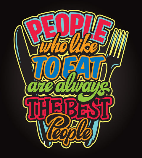 People Who Like to Eat Wall Art