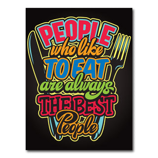 AUTO-MOCKUP WHITE | People Who Like to Eat | 1 Piece | Gallery Wrap Canvas | group=3x4