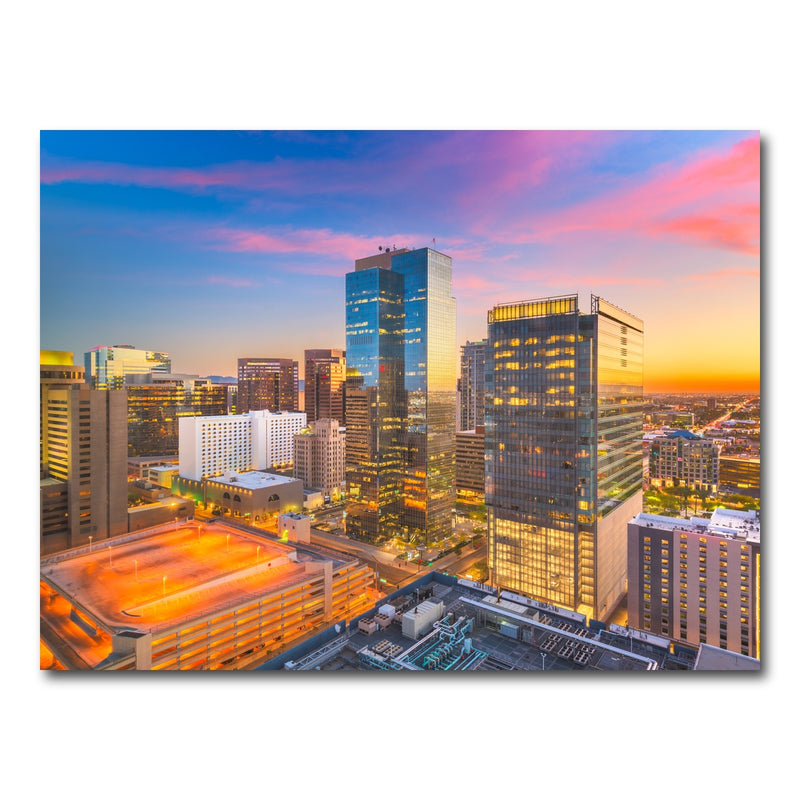 AUTO-MOCKUP WHITE | Phoenix Cityscape | 1 Piece | Gallery Wrap Canvas | group=4x3