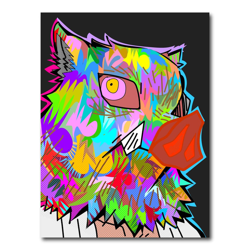 AUTO-MOCKUP WHITE | Pig Head Demon Slayer | 1 Piece | Gallery Wrap Canvas | group=3x4