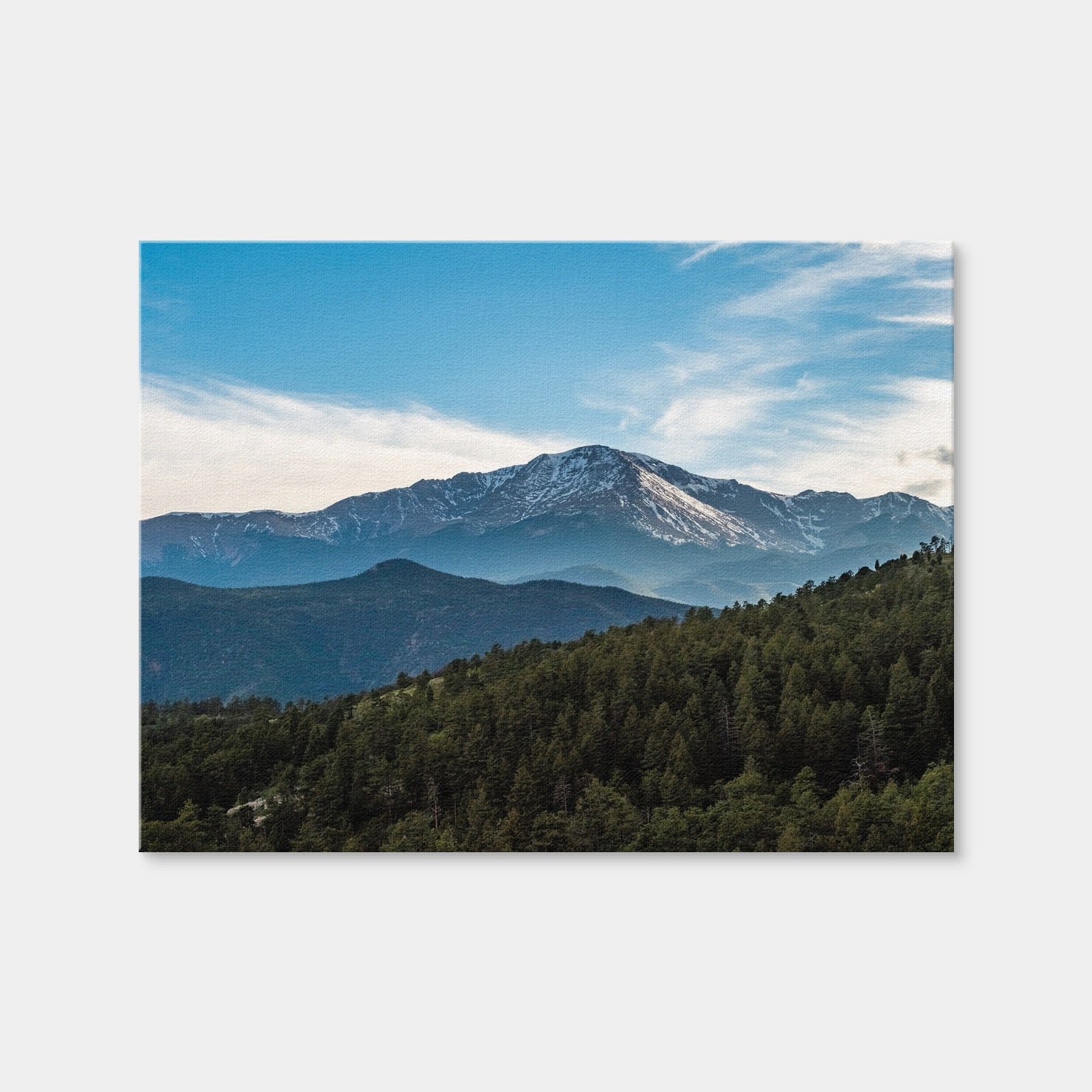 AUTO-MOCKUP | Pikes Peak Wall Art | 1 Piece | Gallery Wrap Canvas | 4x3