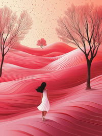 Pink Hills Wall Art